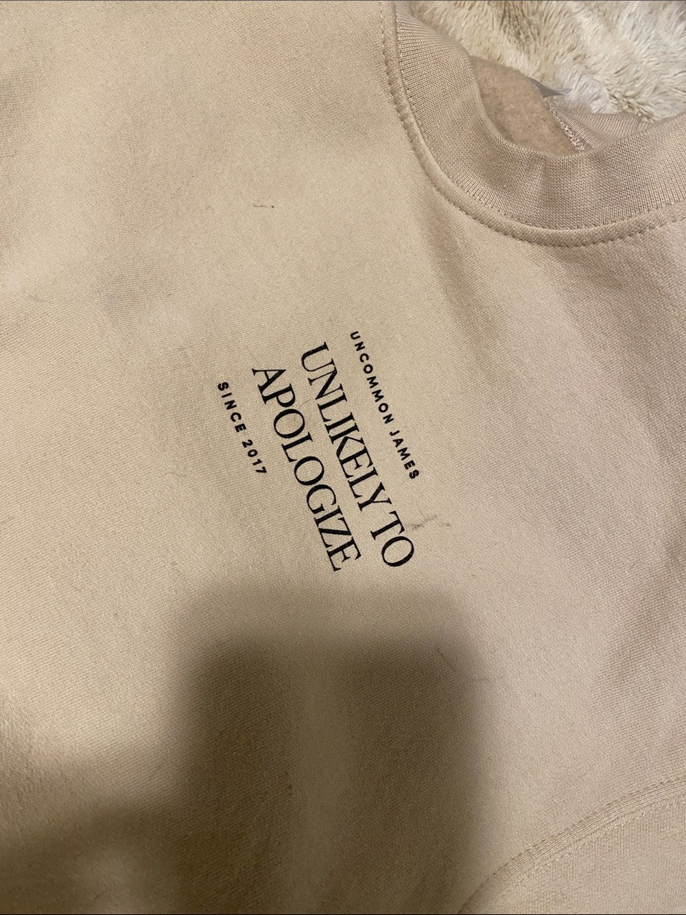 Uncommon James Beige Crewneck long sleeve